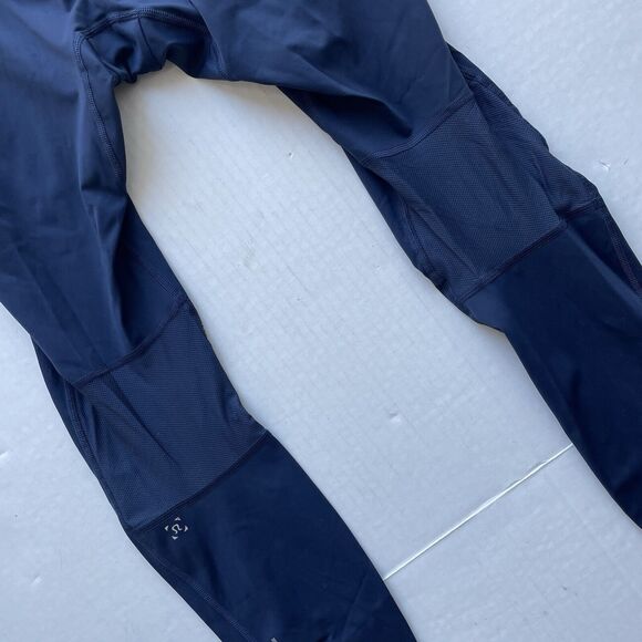 Lululemon Mens Surge Light Tight Side Pocket Reflective Lightweight Tight M Navy - Picture 7 of 10